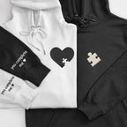 Kalp Yapboz Çift Tasarımı