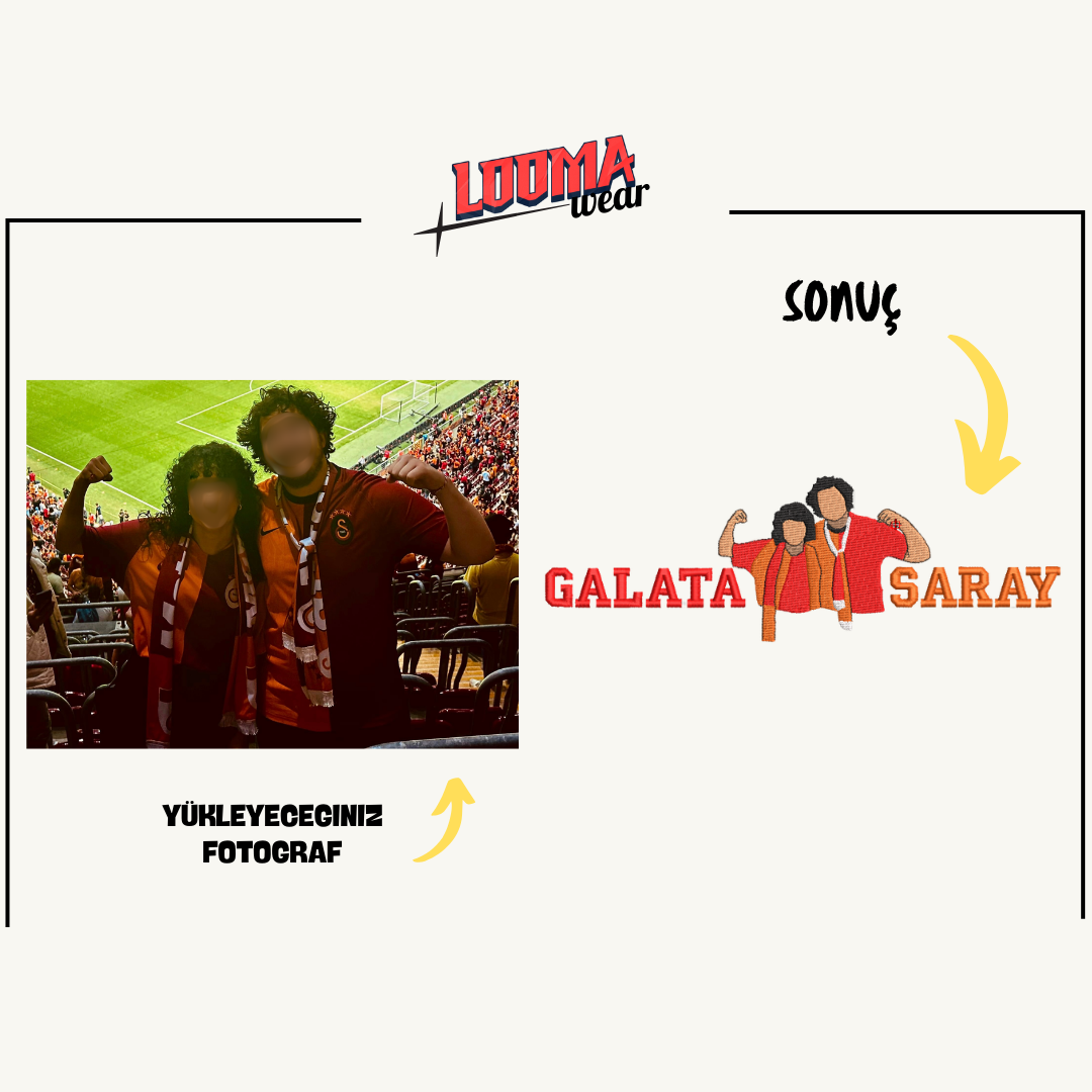 Taraftar Kişiye Özel Fotoğraf Nakışı